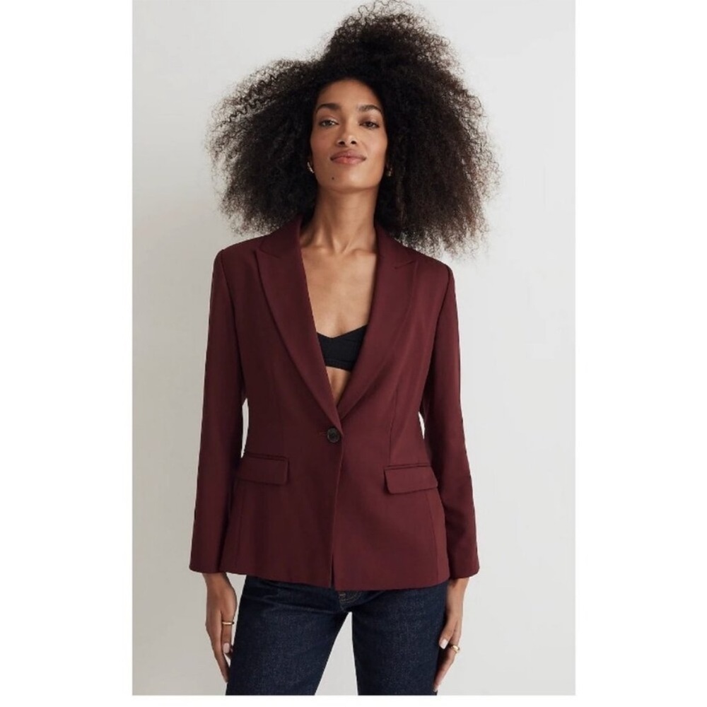 Madewell Waisted Blazer Cabernet 2 Women’s